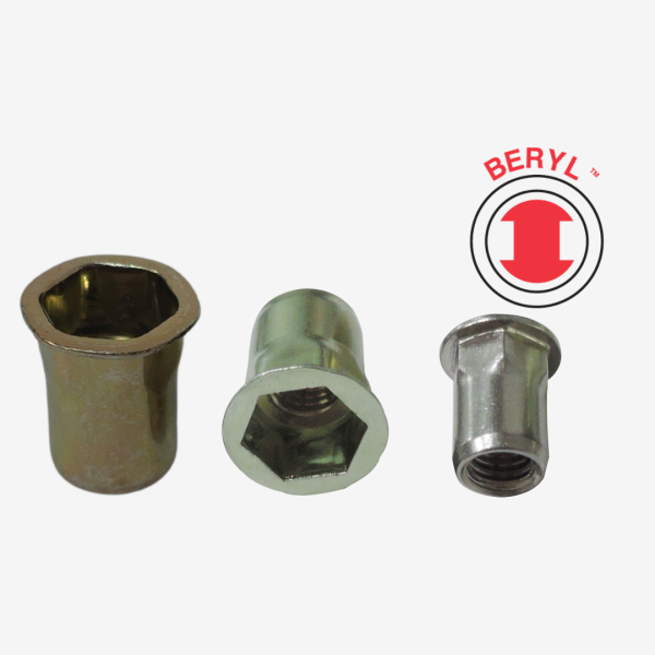 Half Hexagon Body Blind Rivet Nuts for Hexagon Hole