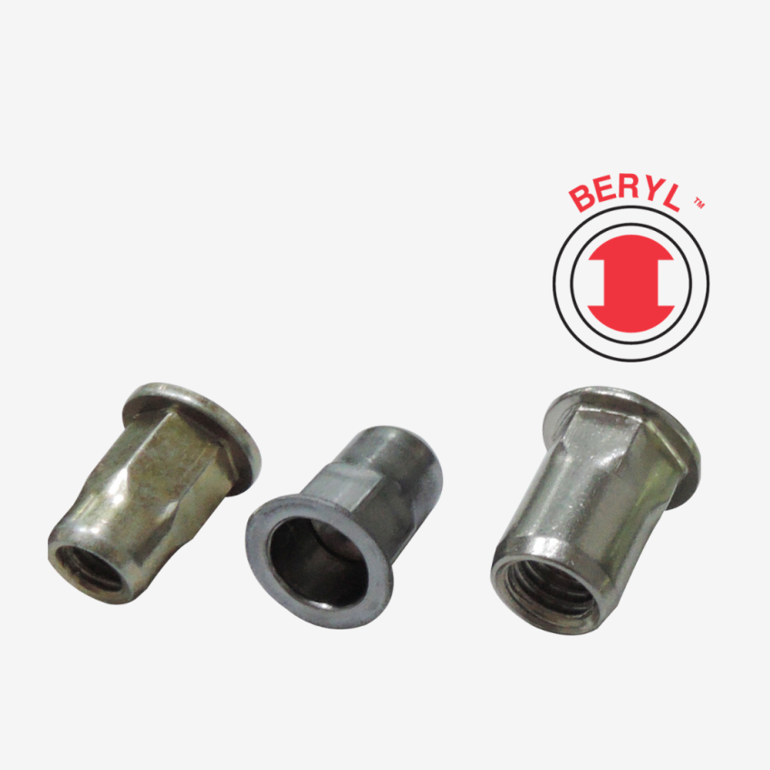 Plus Nuts (Pre-Bulbed Rivet Nuts) | 1/4-20, M6, M8 | Steel & Stainless